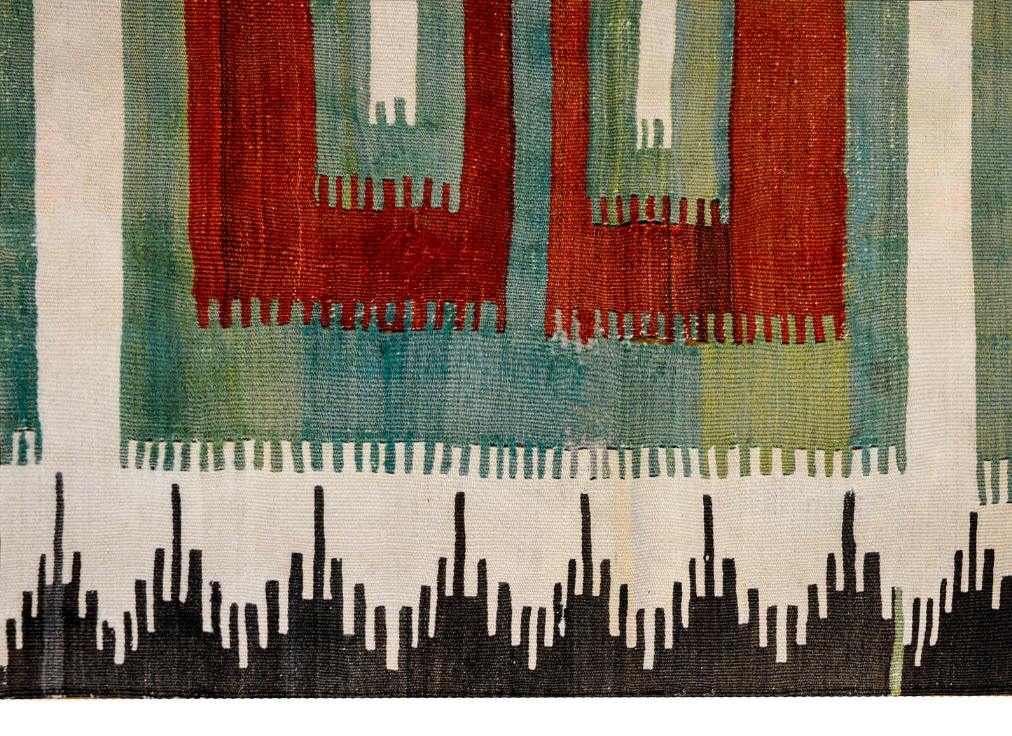 Bold Early 20th Century Shahsevan Kilim Rug For Sale