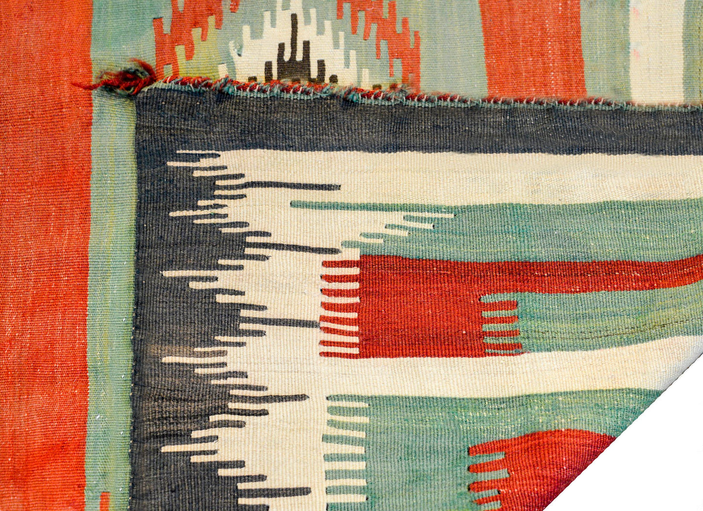 Bold Early 20th Century Shahsevan Kilim Rug For Sale
