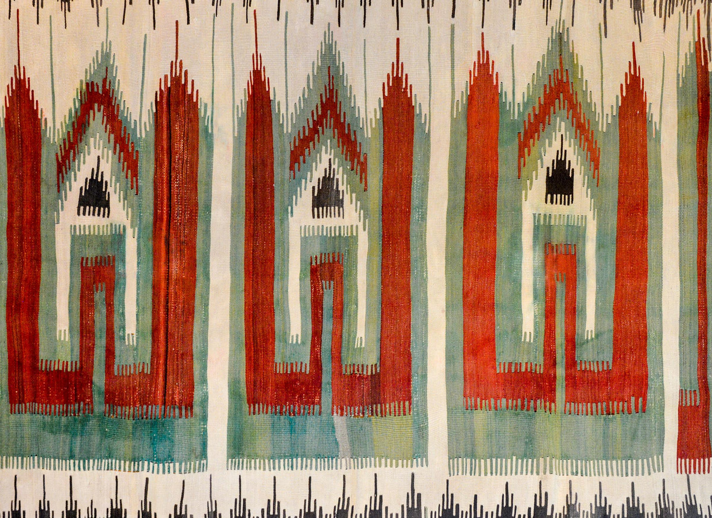 Bold Early 20th Century Shahsevan Kilim Rug For Sale