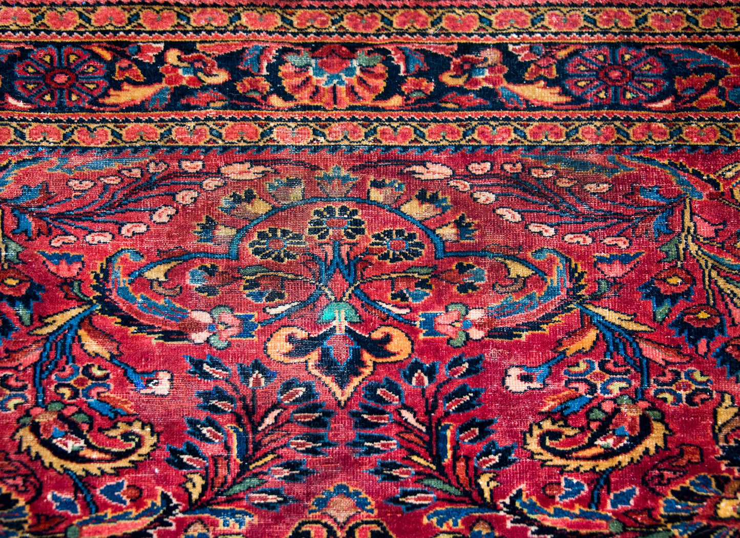 Early 20th Century Persian Lilihan Rug For Sale