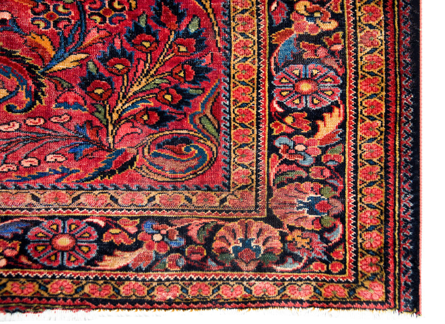 Early 20th Century Persian Lilihan Rug For Sale