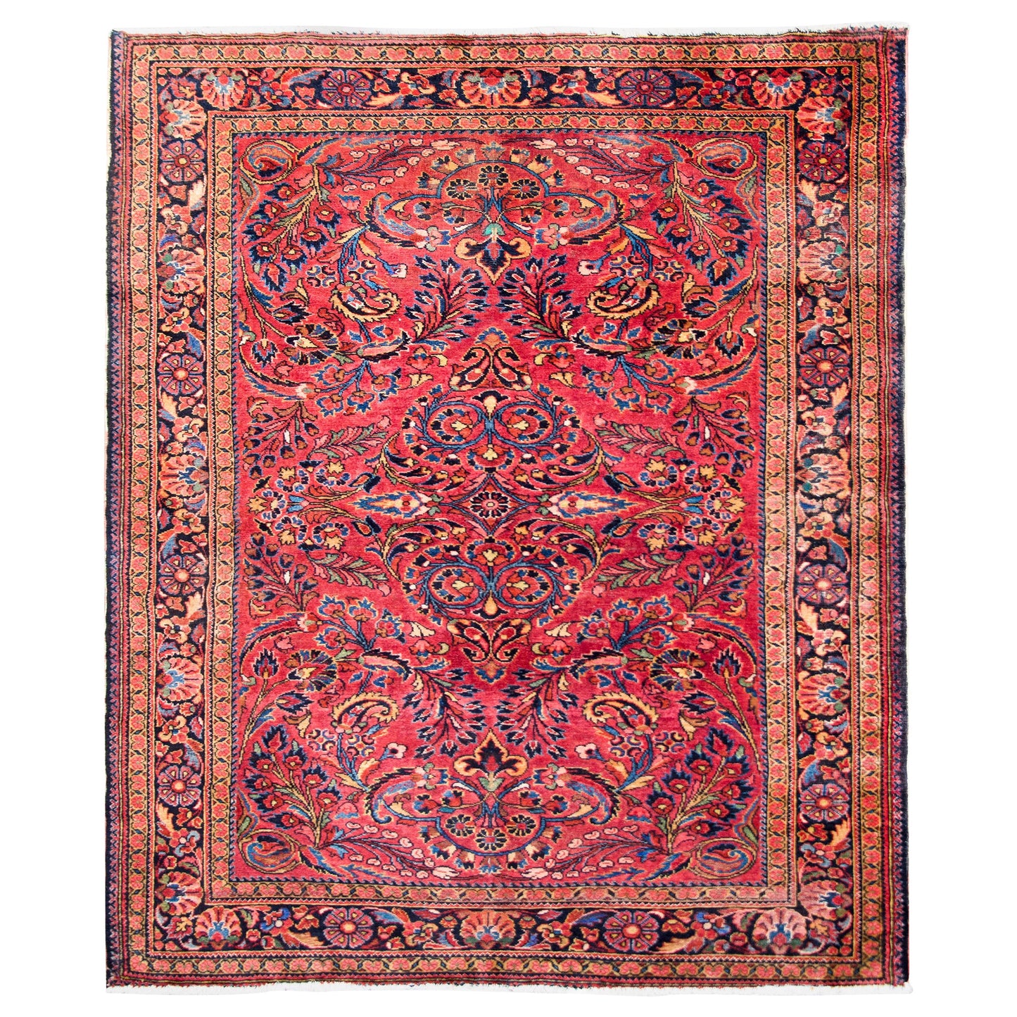 Early 20th Century Persian Lilihan Rug For Sale