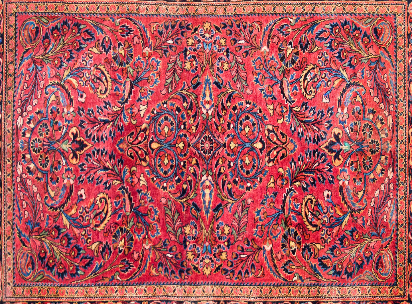 Early 20th Century Persian Lilihan Rug For Sale