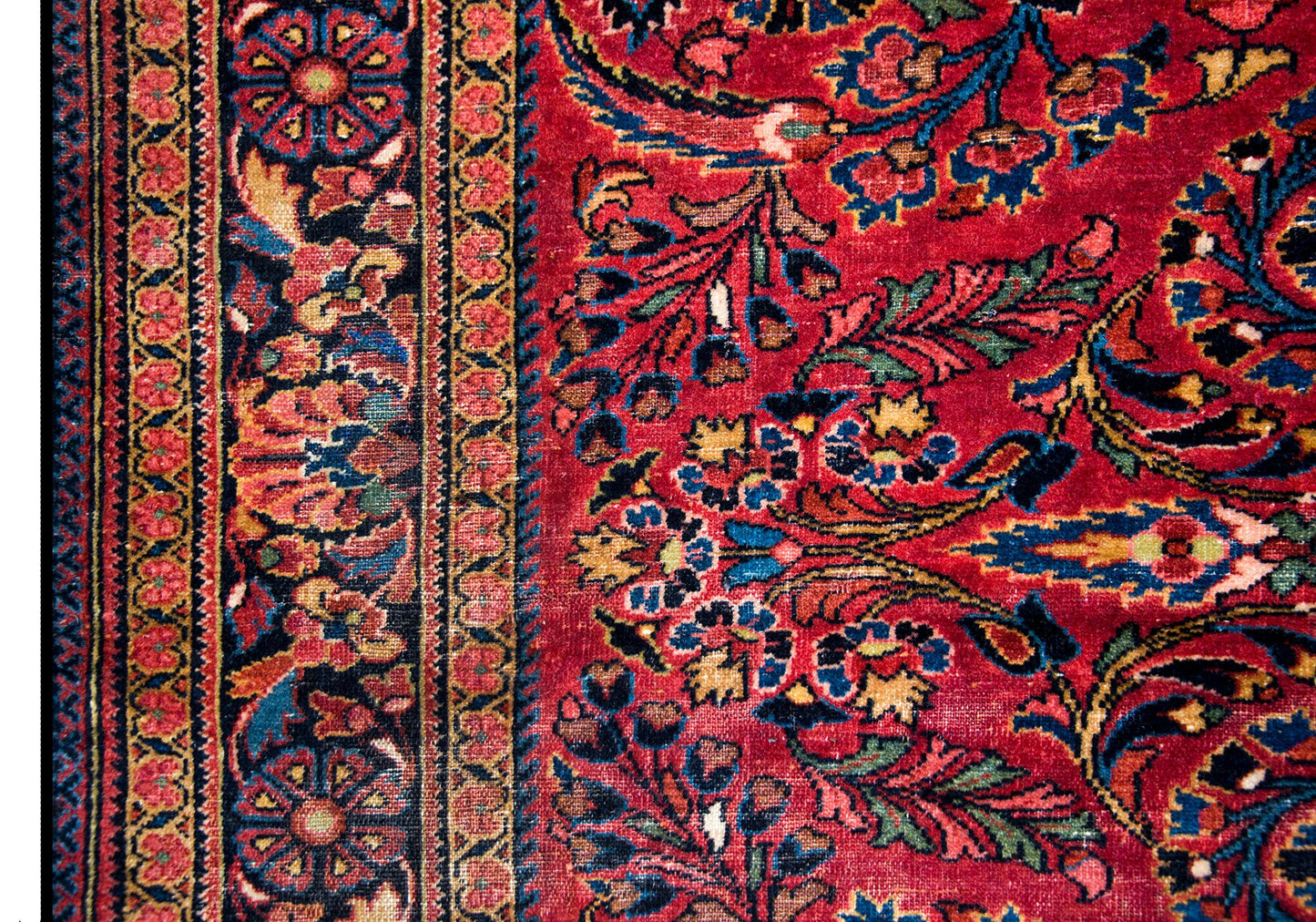 Early 20th Century Persian Lilihan Rug For Sale