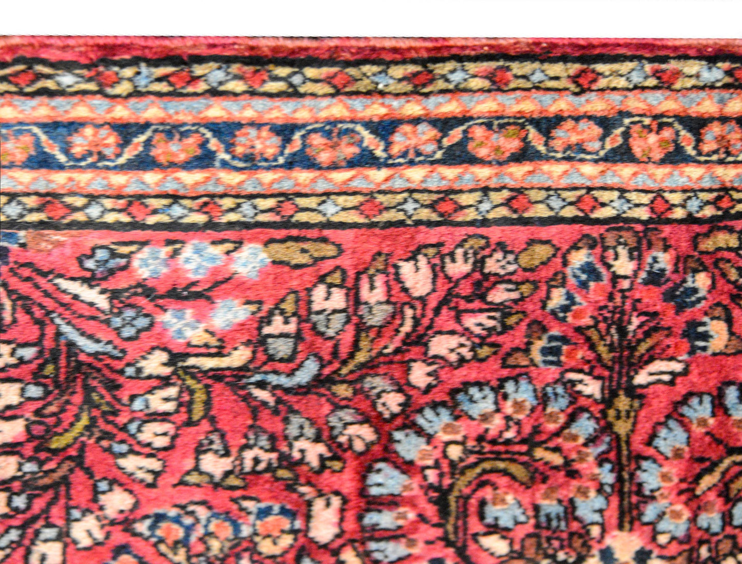 Petite Early 20th Century Sarouk Rug For Sale