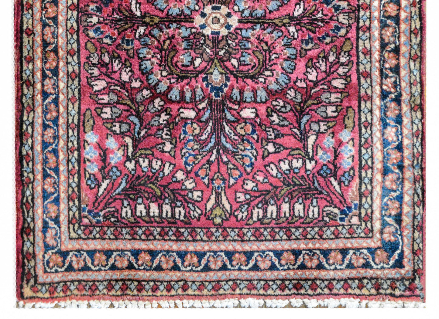Petite Early 20th Century Sarouk Rug For Sale