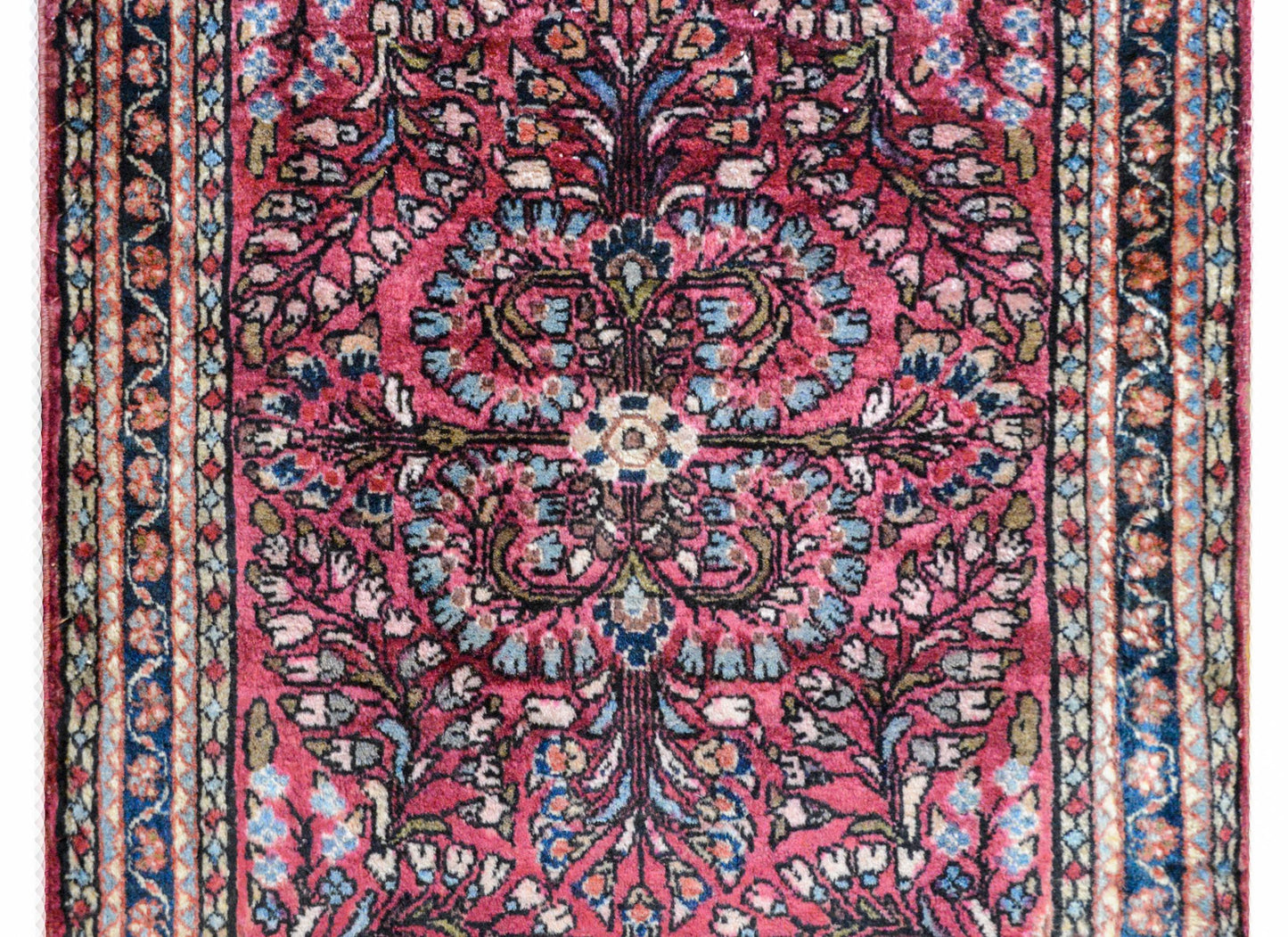 Petite Early 20th Century Sarouk Rug For Sale