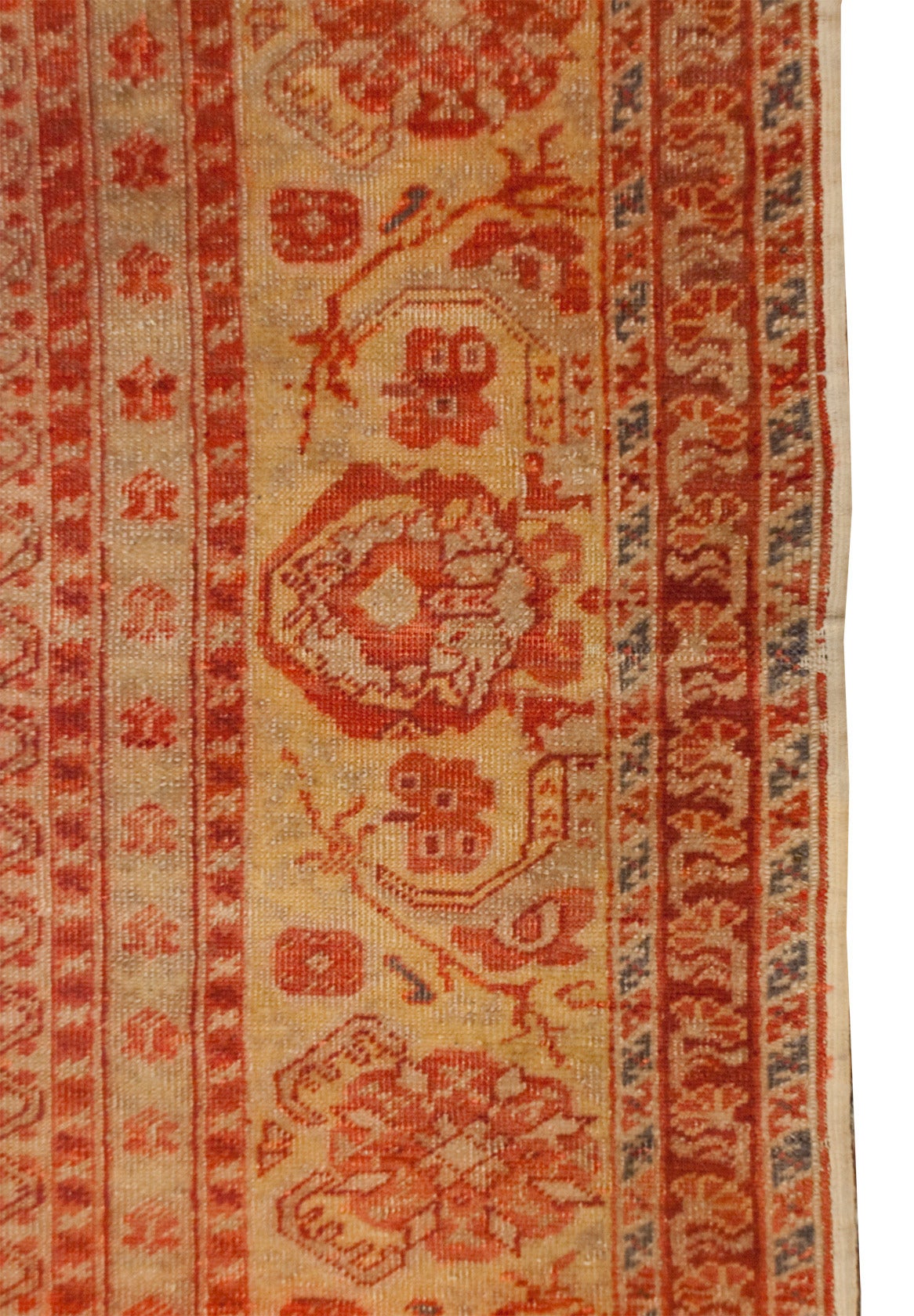 Early 20th Century Oushak Prayer Rug For Sale