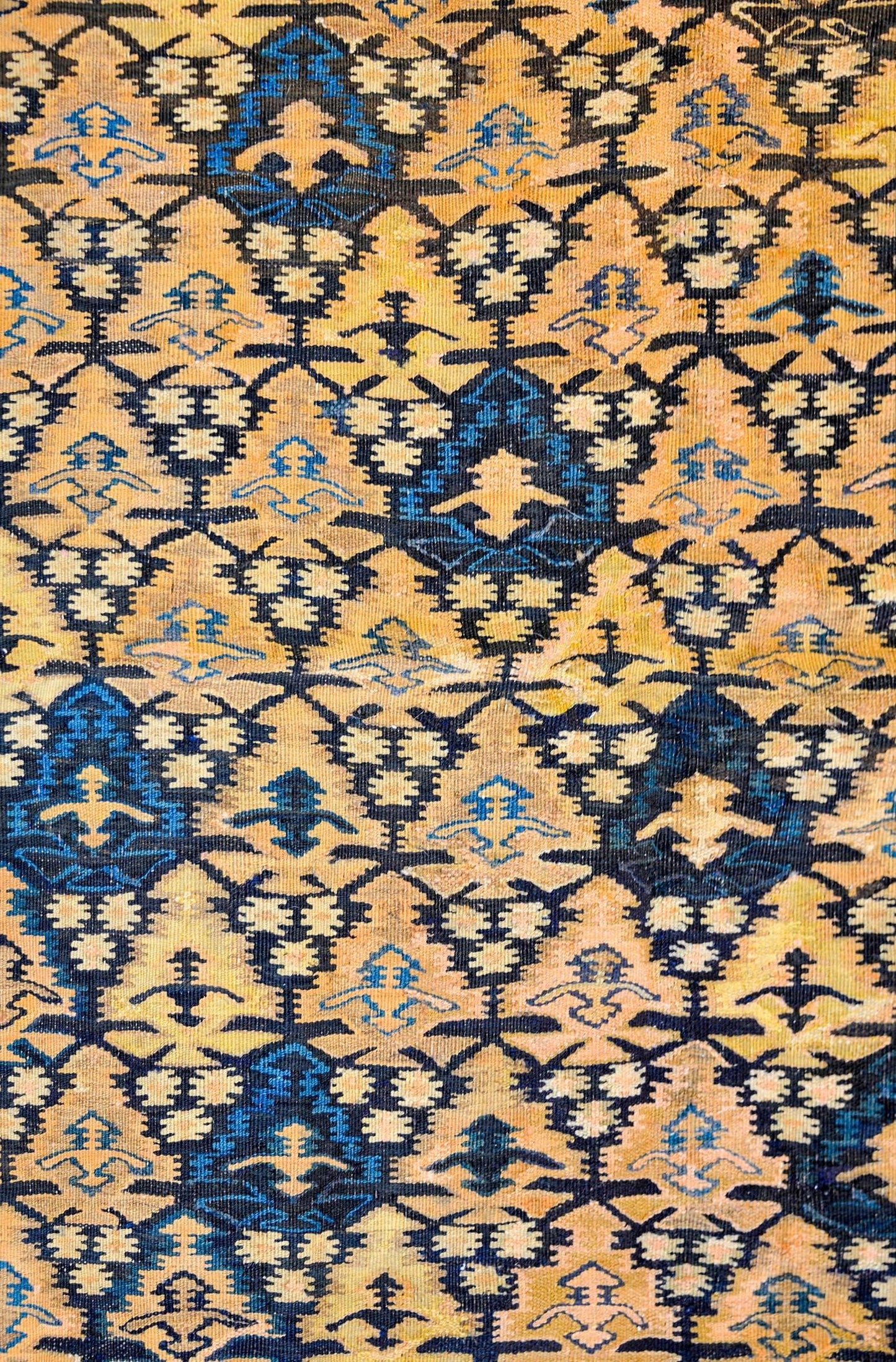 19th Century, Qazvin Kilim Rug For Sale