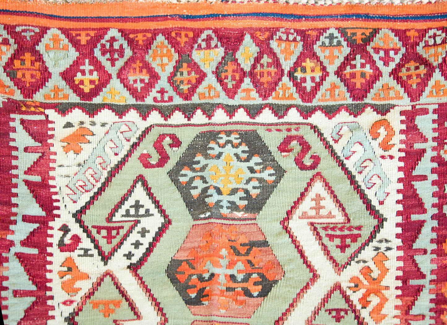 Vintage Turkish Konya Kilim For Sale