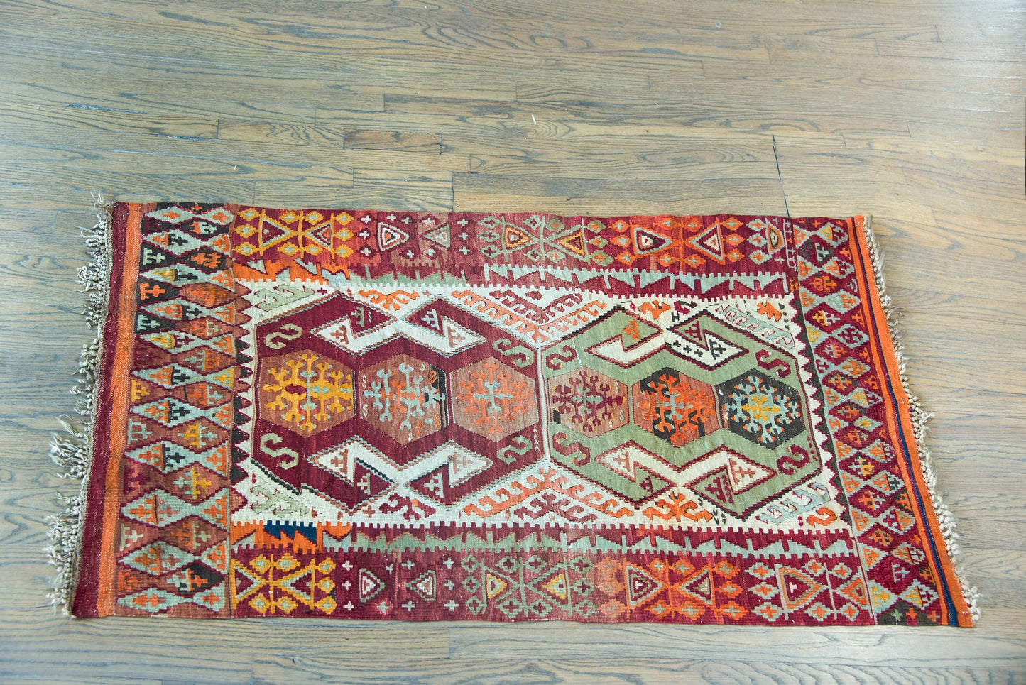 Vintage Turkish Konya Kilim For Sale