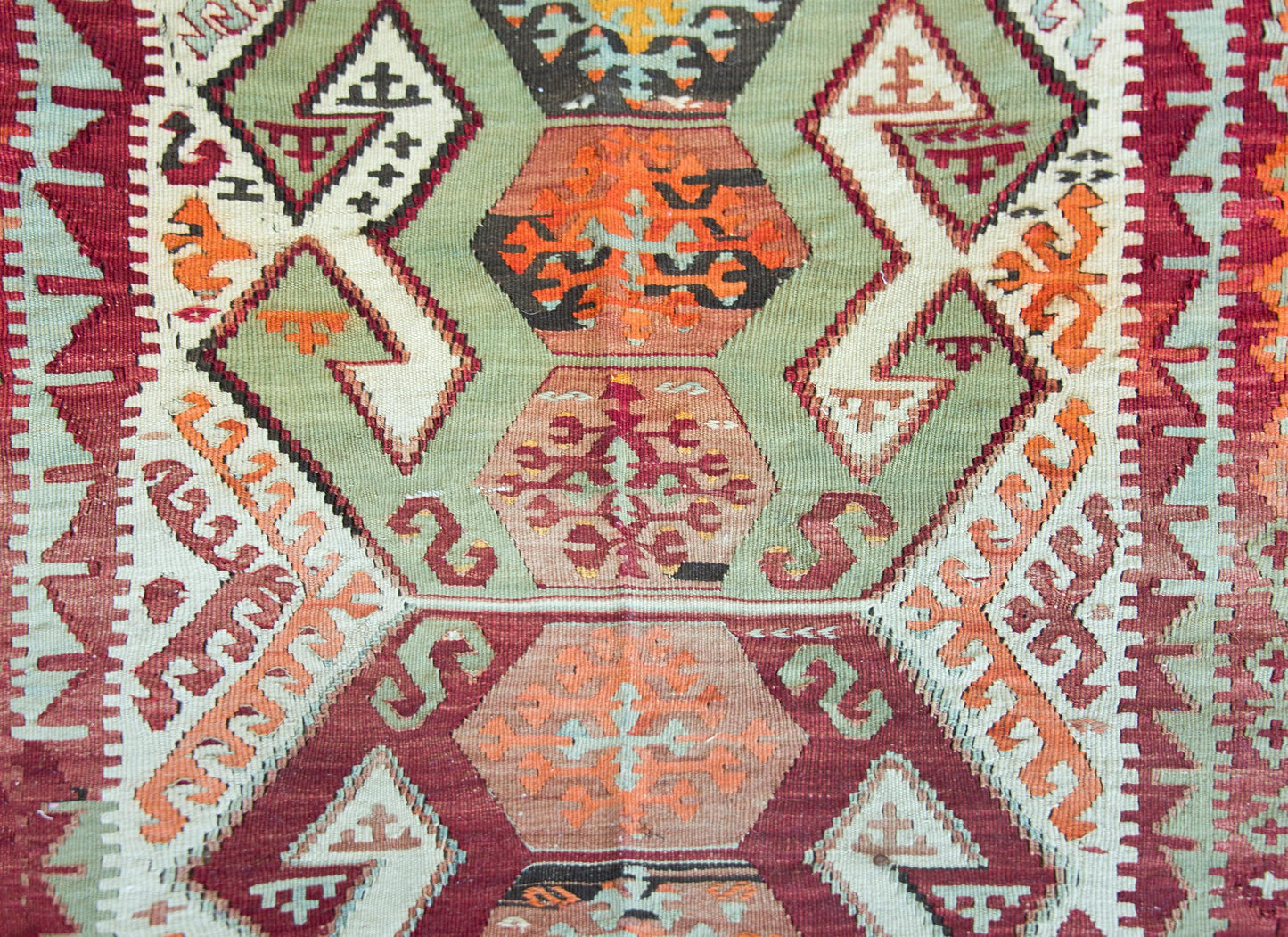 Vintage Turkish Konya Kilim For Sale