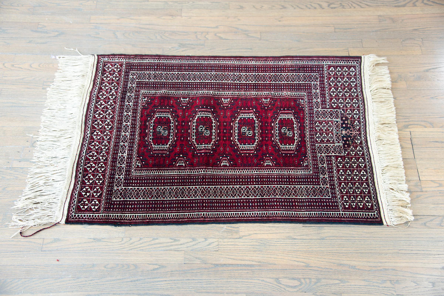 Vintage Bokhara Turkman Rug For Sale