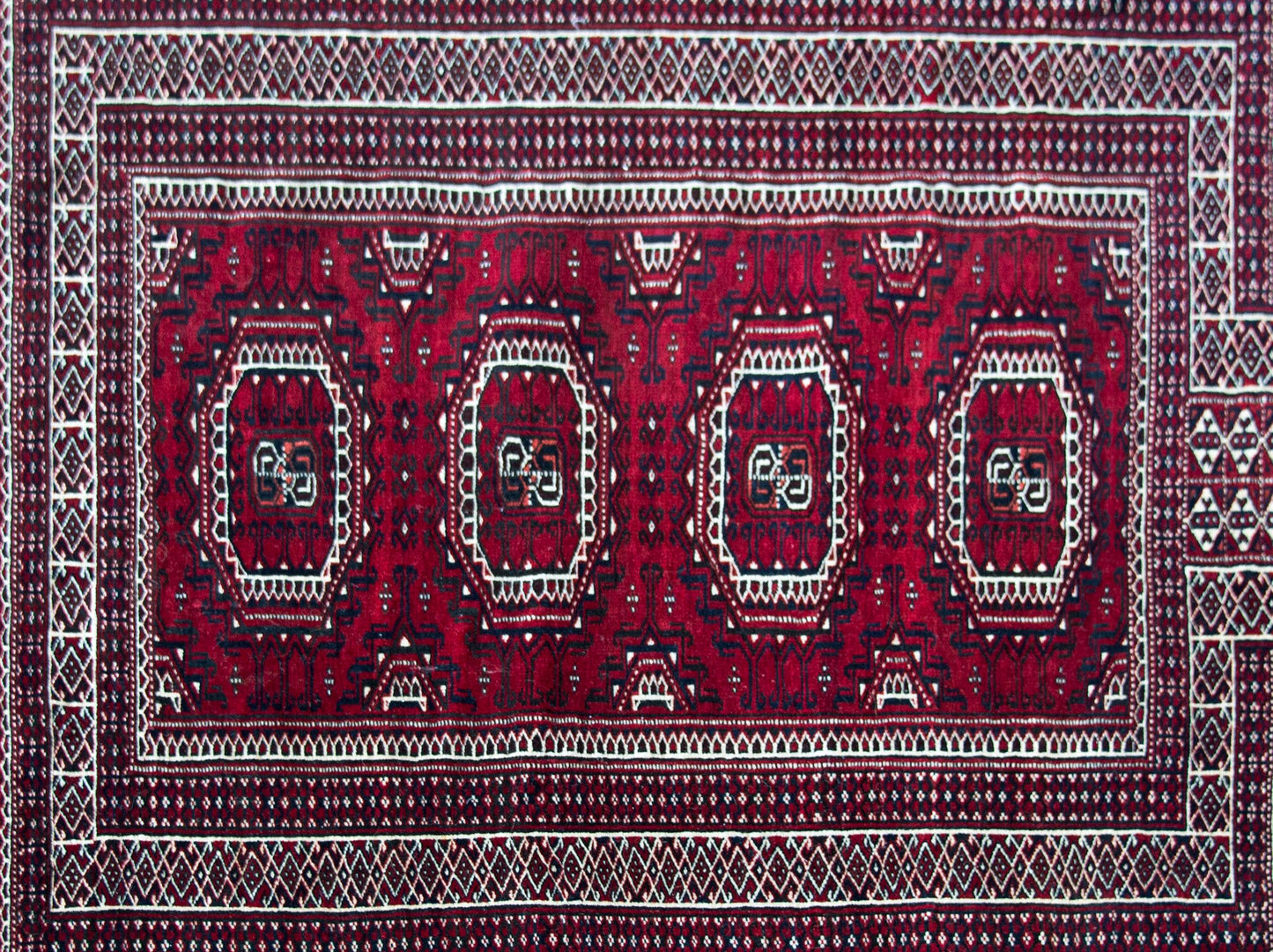 Vintage Bokhara Turkman Rug For Sale