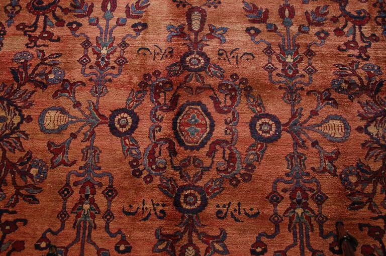 19th Century Persian Lavar Kirman Rug For Sale