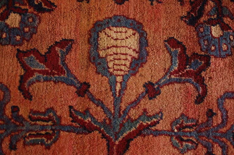 19th Century Persian Lavar Kirman Rug For Sale