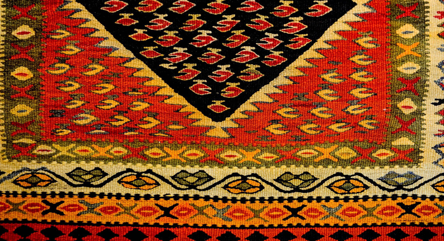 Mid-20th Century Kurdish Kilim Runner For Sale