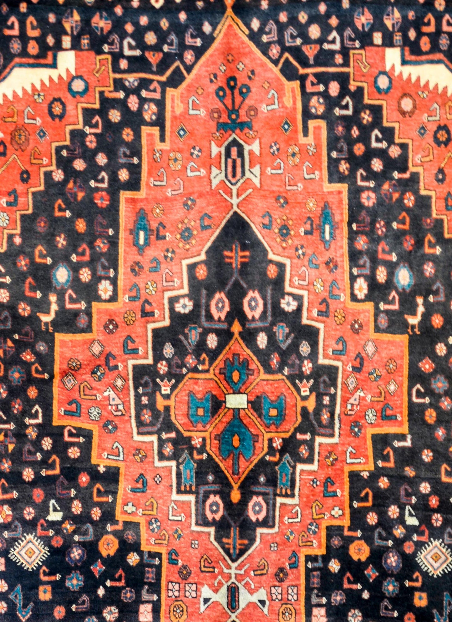 Beautiful Vintage Mazleghan Rug For Sale