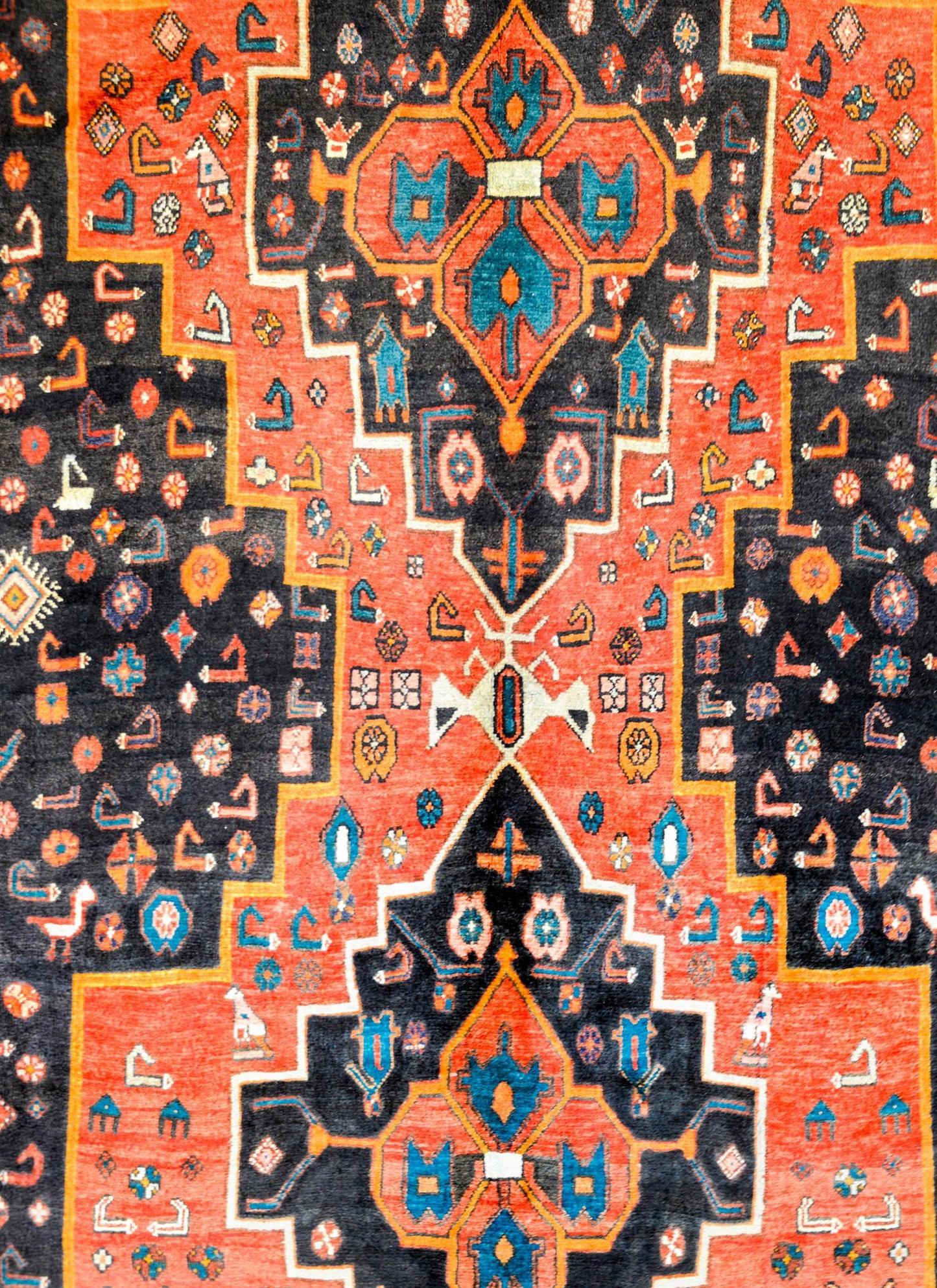 Beautiful Vintage Mazleghan Rug For Sale