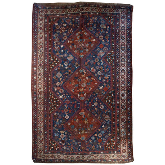 Early 20th Century Ghashghaei Carpet For Sale