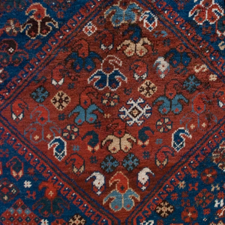 Early 20th Century Ghashghaei Carpet For Sale