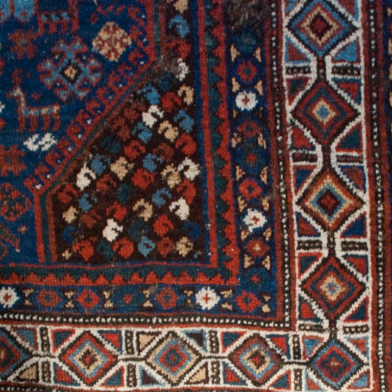 Early 20th Century Ghashghaei Carpet For Sale
