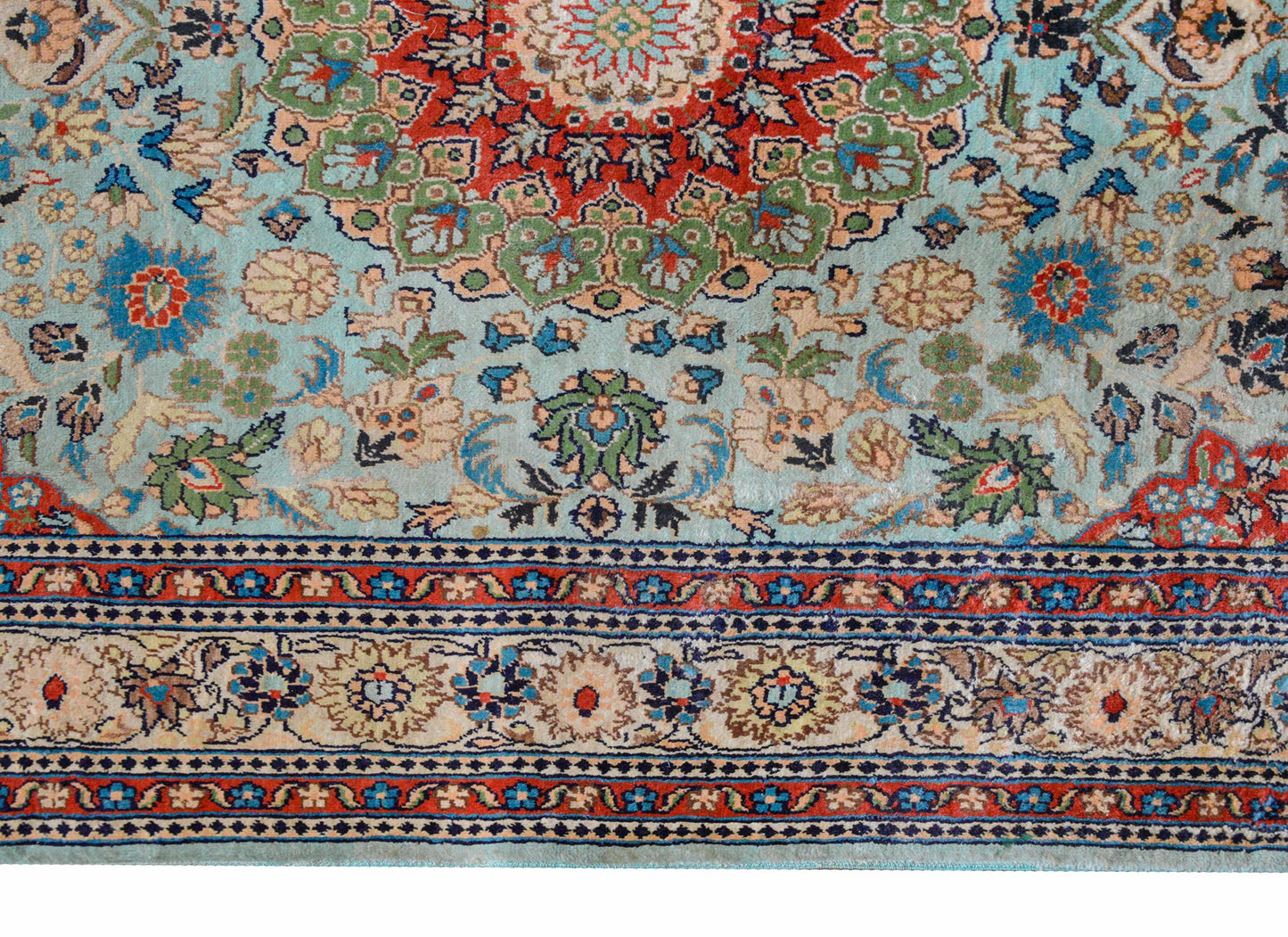 Vintage Chinese Silk Rug For Sale