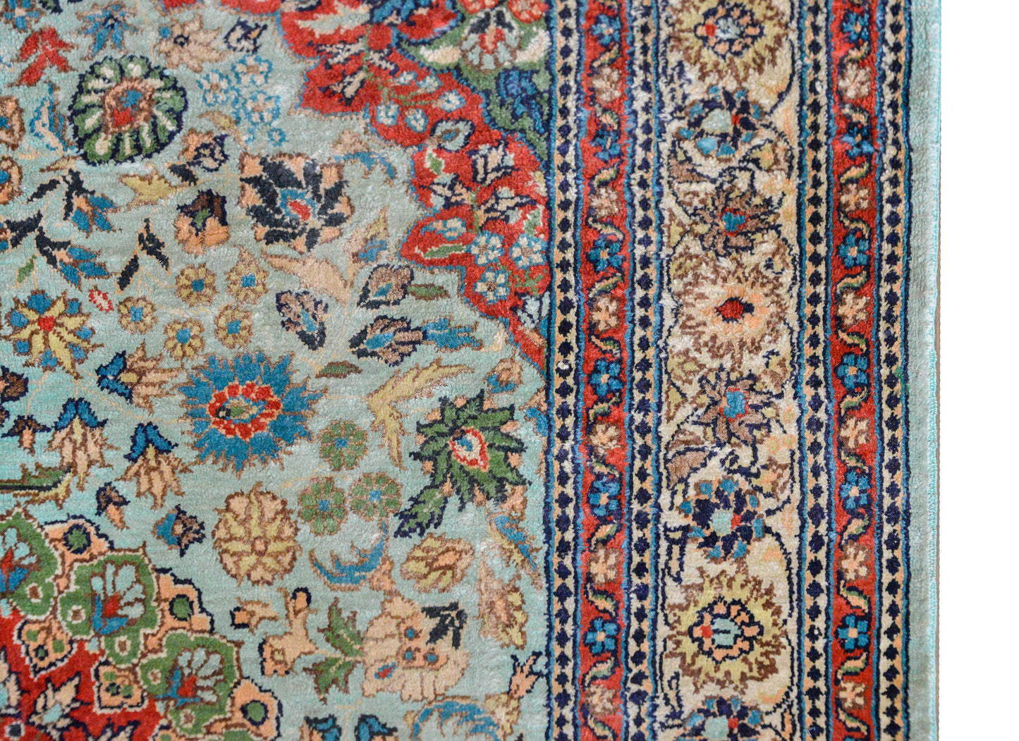Vintage Chinese Silk Rug For Sale
