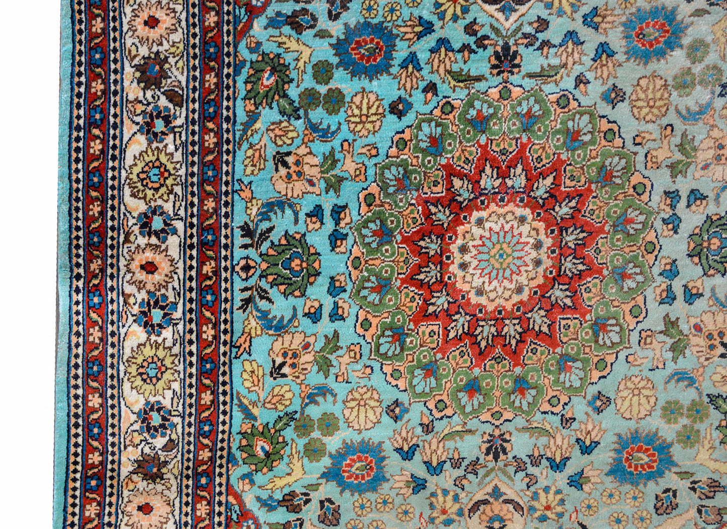 Vintage Chinese Silk Rug For Sale