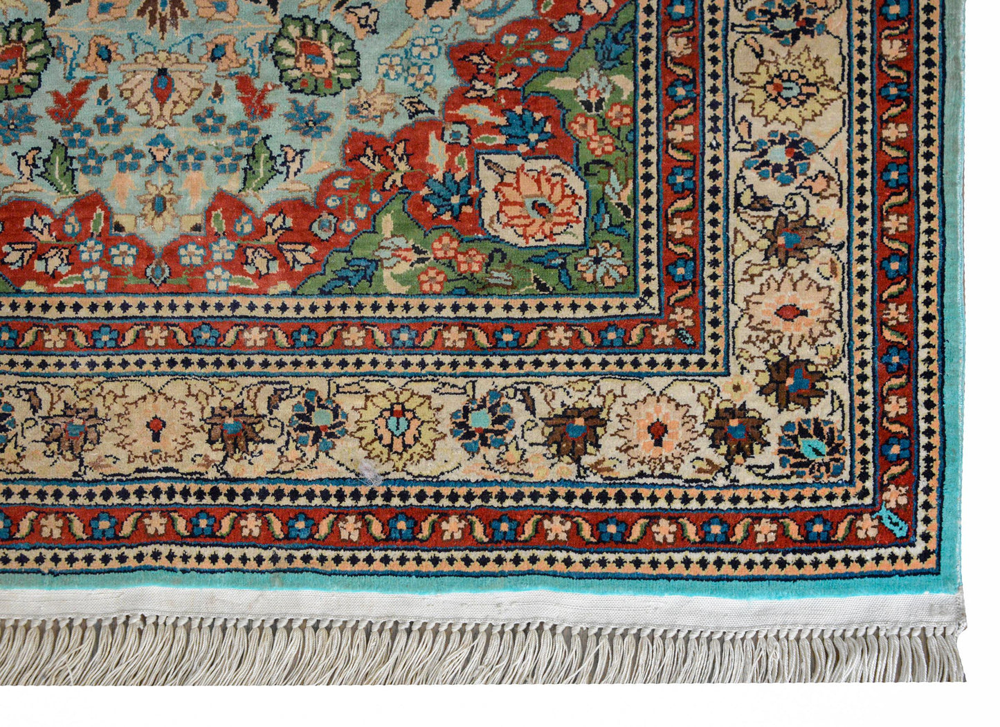 Vintage Chinese Silk Rug For Sale