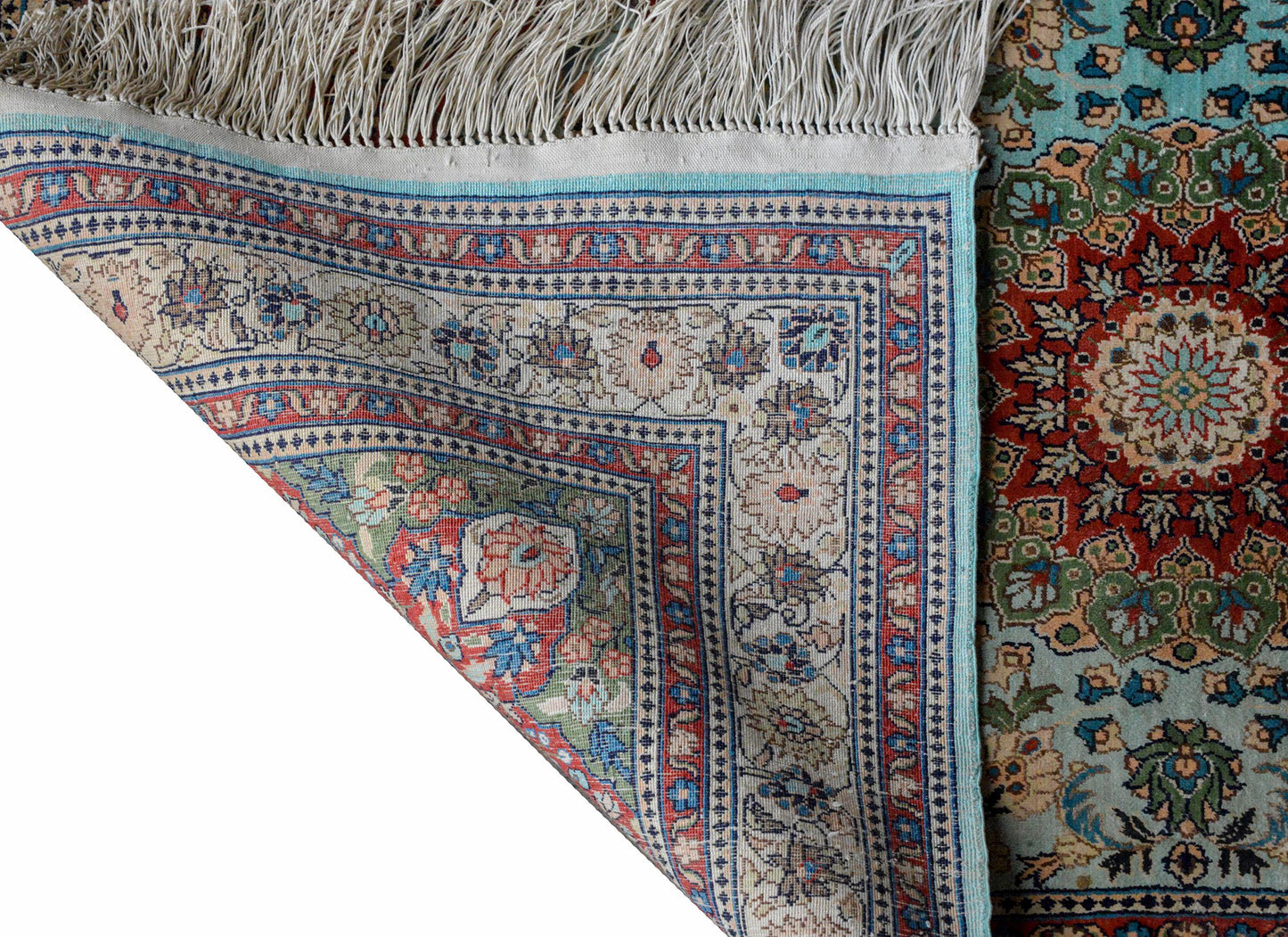 Vintage Chinese Silk Rug For Sale