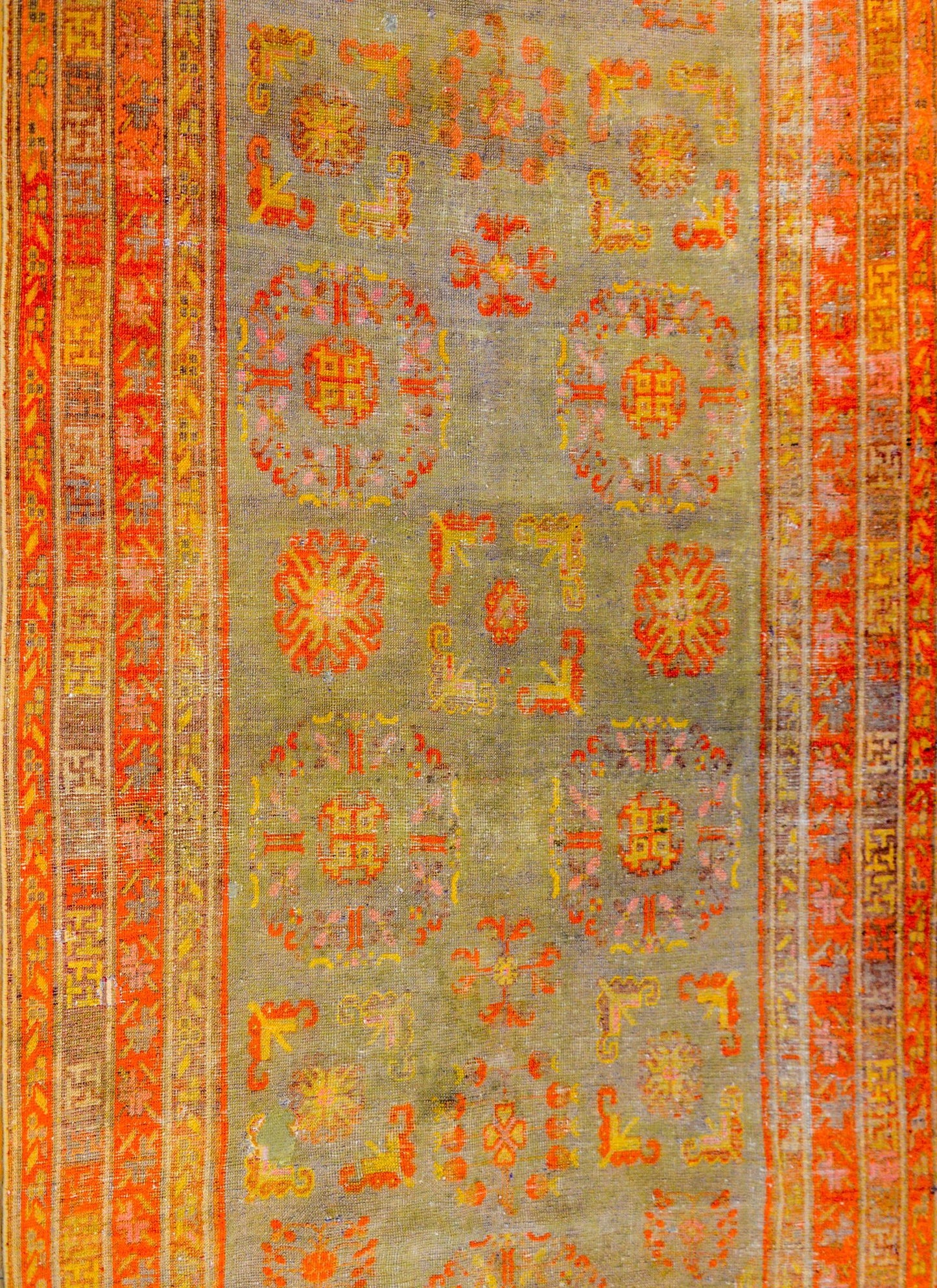 Early 20th Century Central Asian Samarghand Rug For Sale