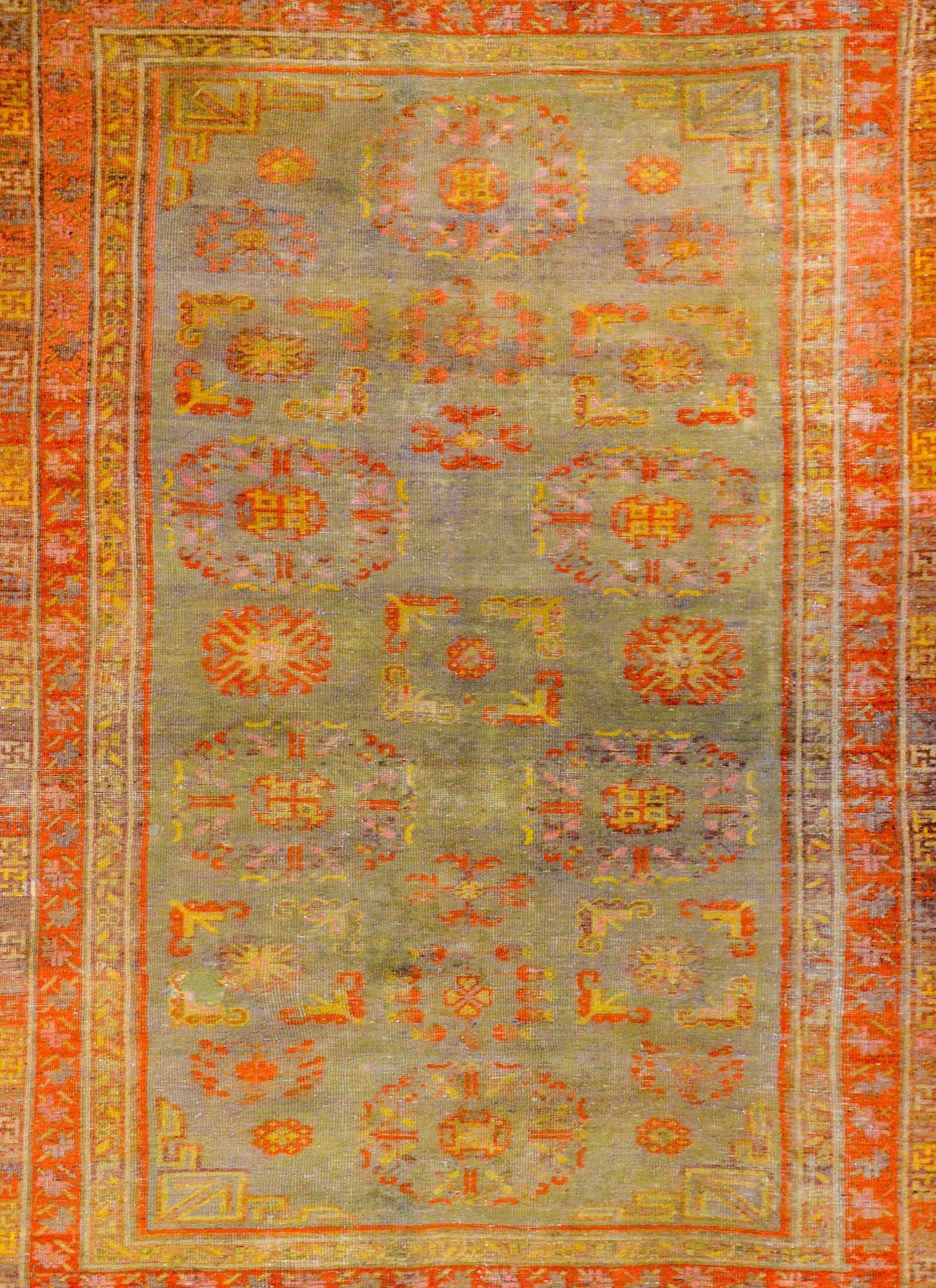Early 20th Century Central Asian Samarghand Rug For Sale