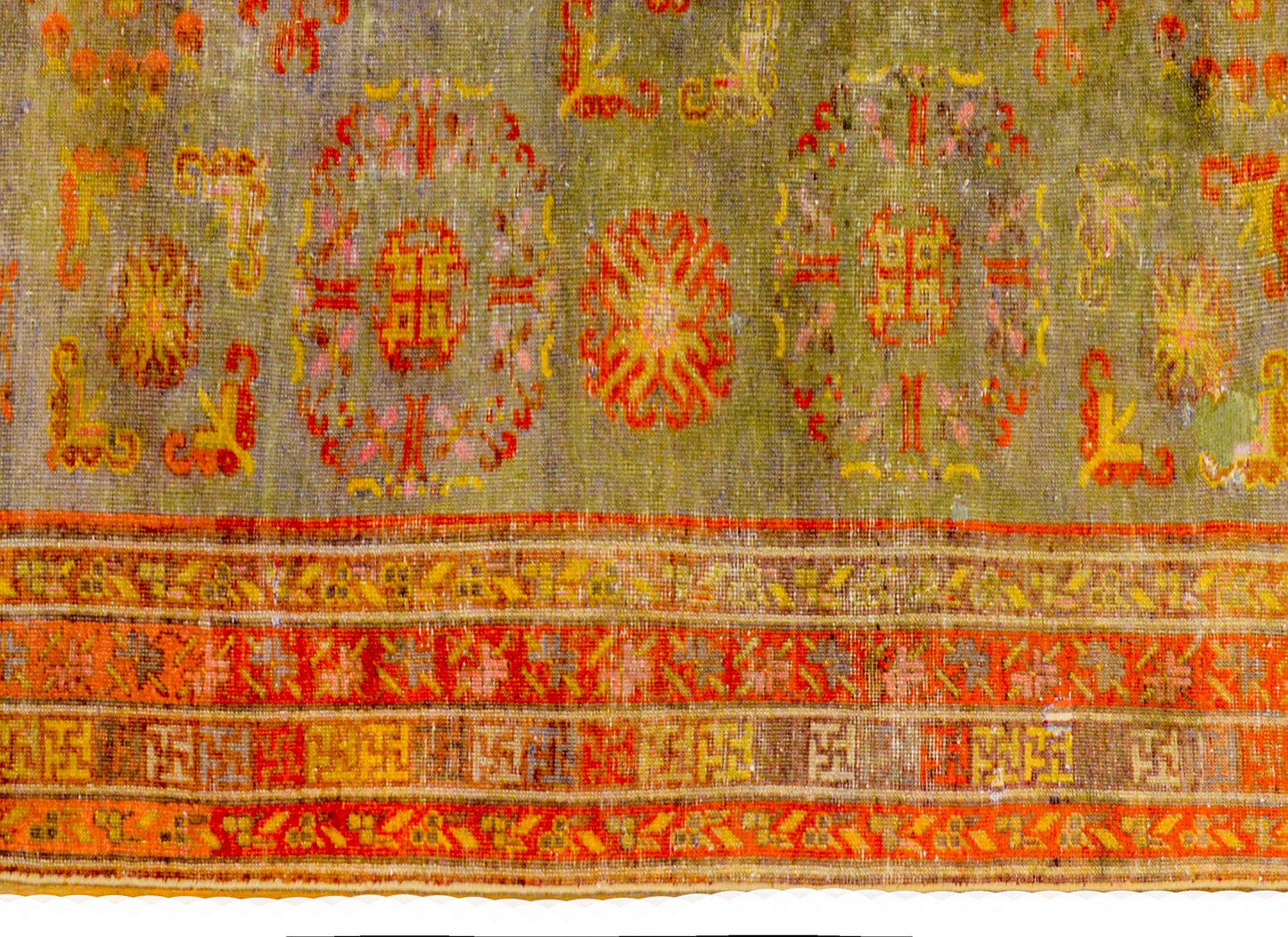 Early 20th Century Central Asian Samarghand Rug For Sale