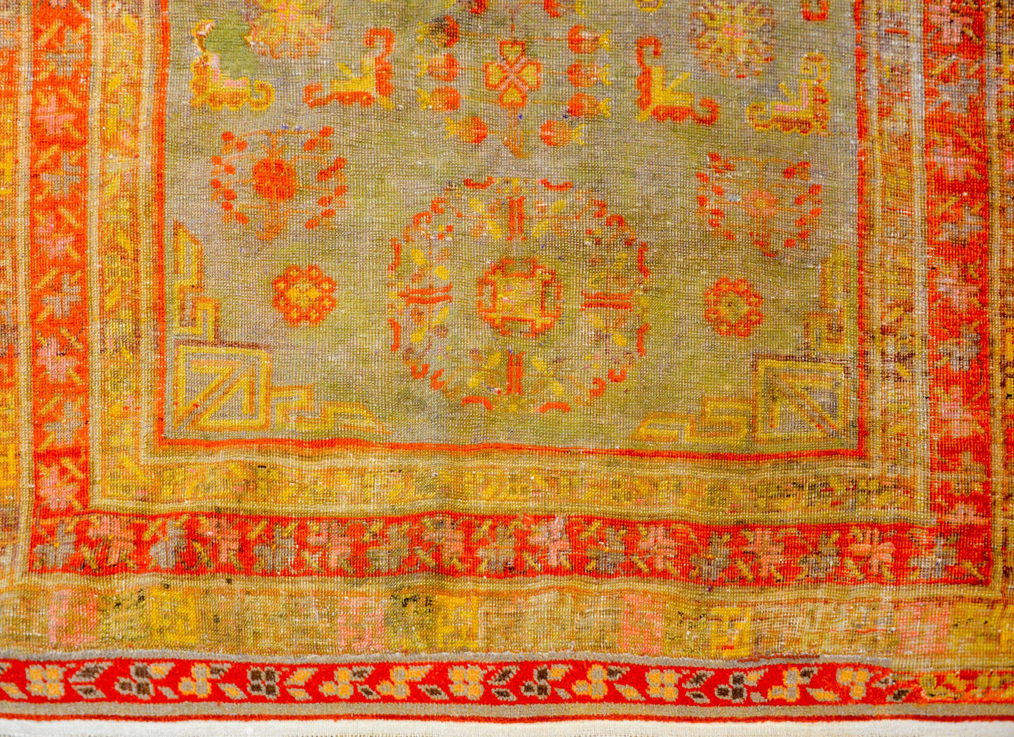Early 20th Century Central Asian Samarghand Rug For Sale