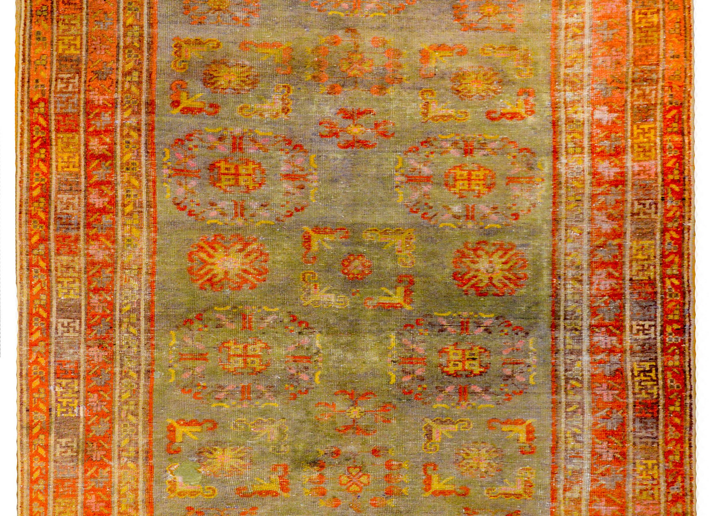 Early 20th Century Central Asian Samarghand Rug For Sale