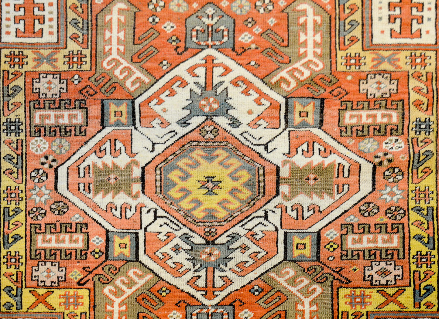 Extraordinary Early 20th Century Kazak Rug For Sale