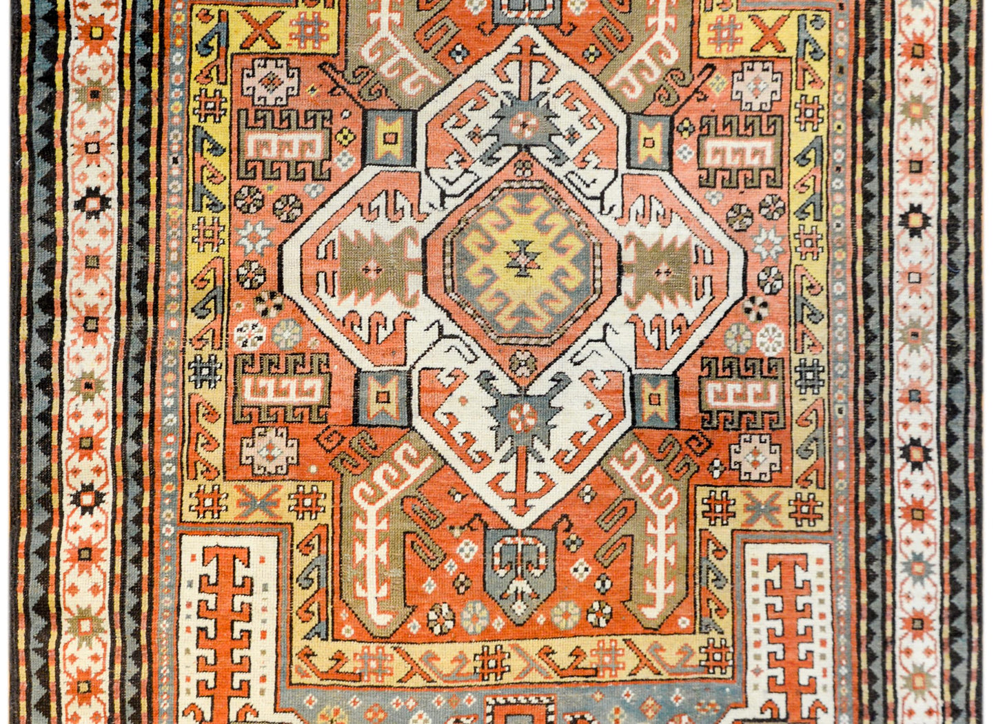 Extraordinary Early 20th Century Kazak Rug For Sale
