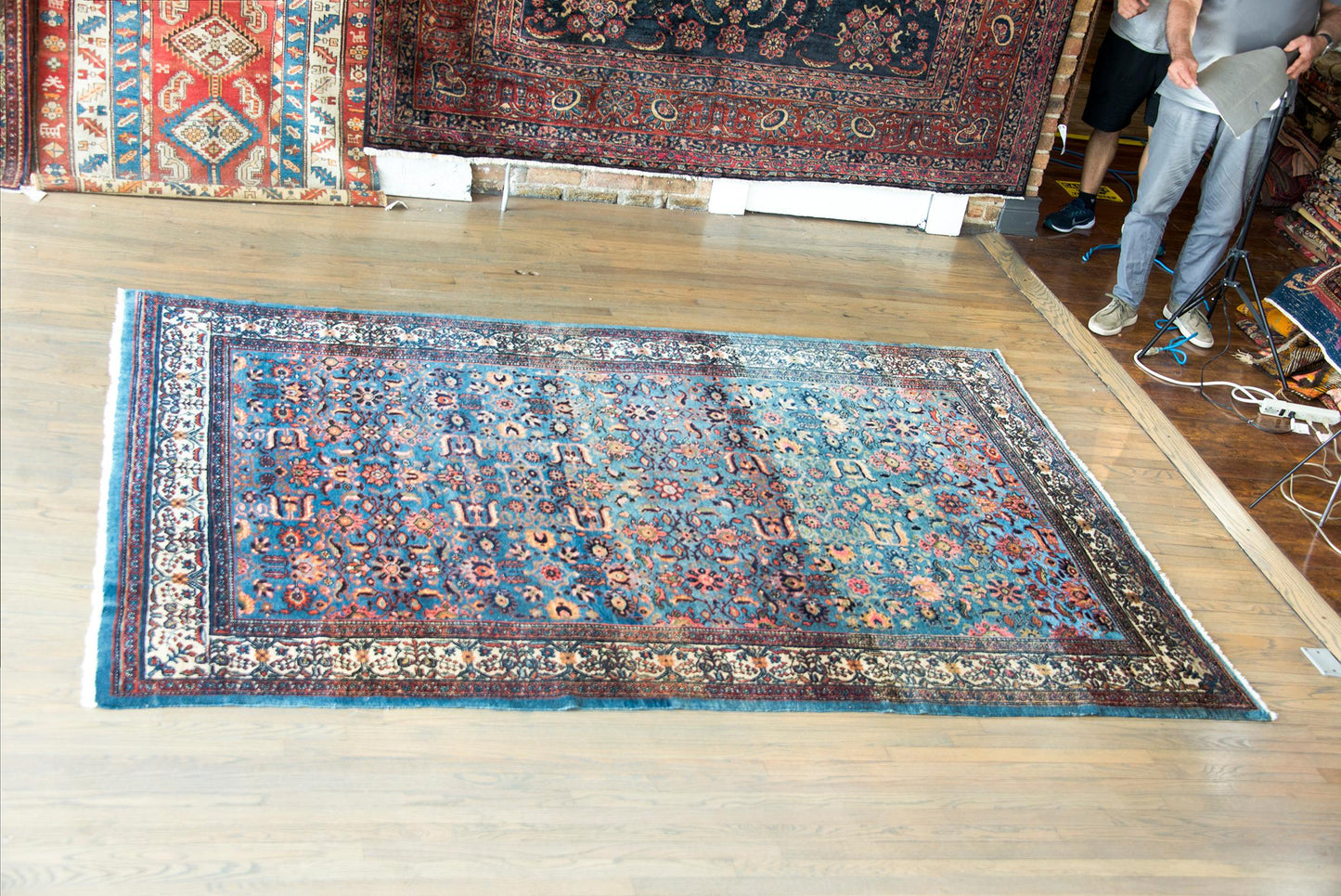 Early 20th Century Persian Bibikibad Rug For Sale