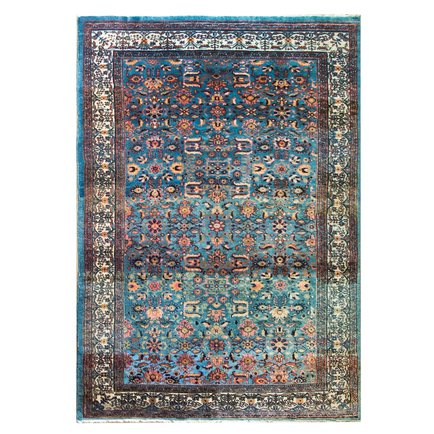 Early 20th Century Persian Bibikibad Rug For Sale