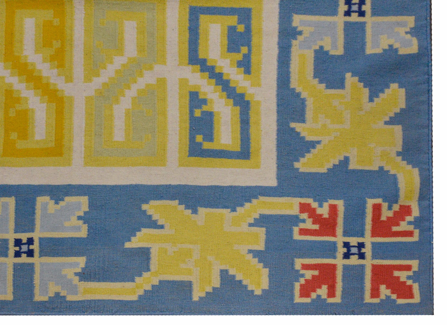 Wonderful Monumental Dhurrie Kilim Rug For Sale