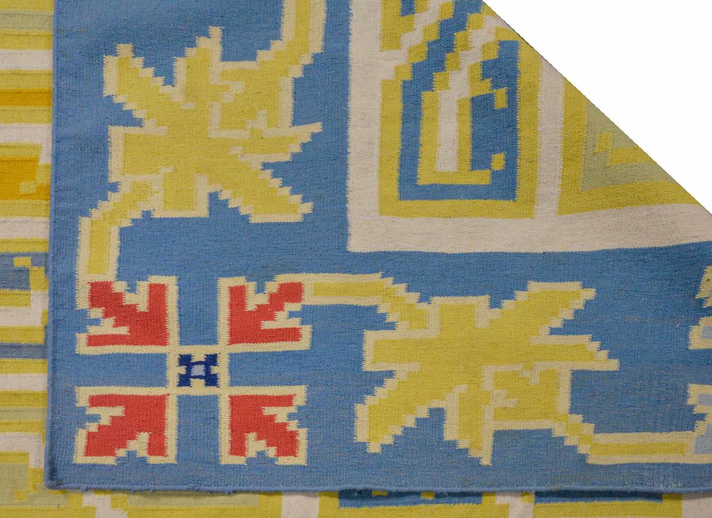 Wonderful Monumental Dhurrie Kilim Rug For Sale