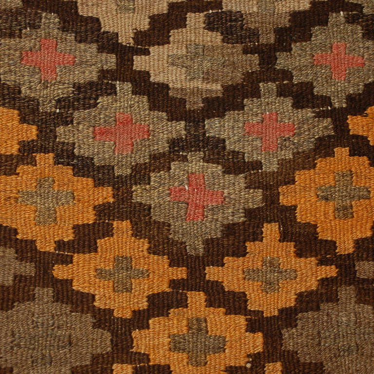 Early 20th Century Persian Kilim Runner For Sale