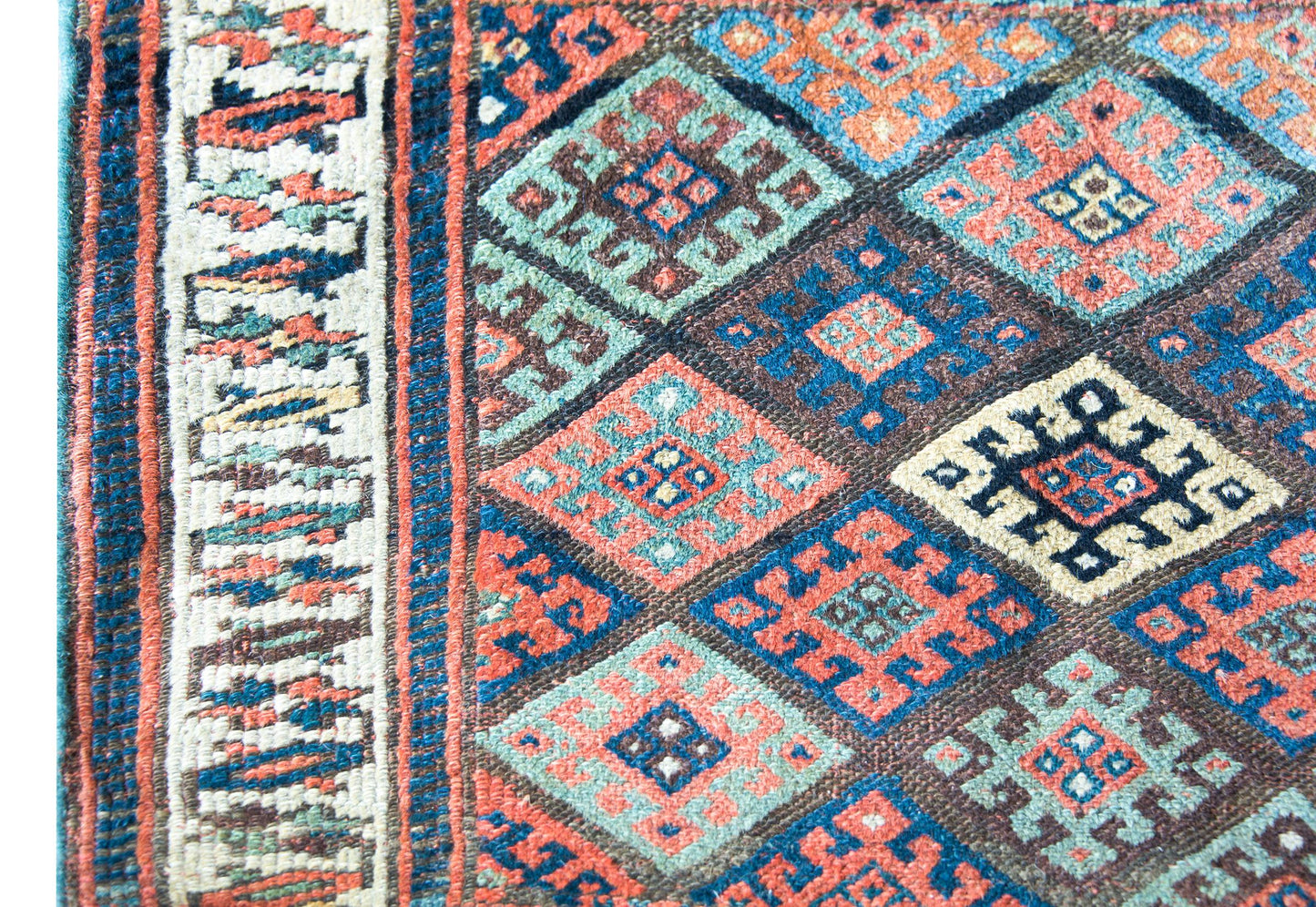 Early 20th Century Kurdish Jaffe Rug For Sale