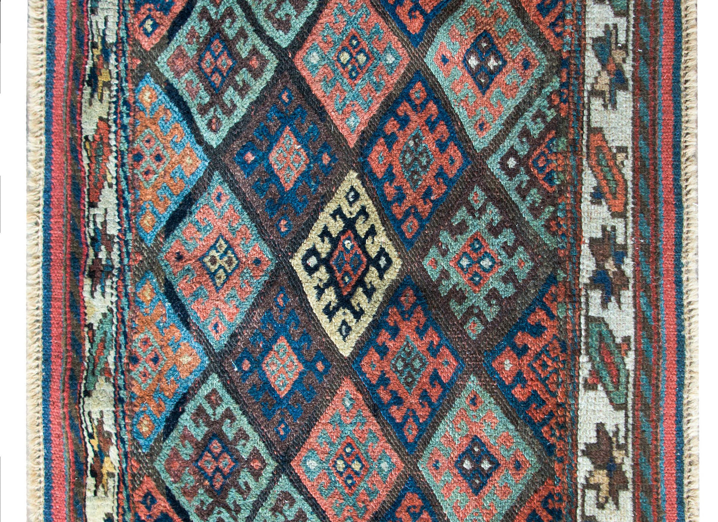 Early 20th Century Kurdish Jaffe Rug For Sale