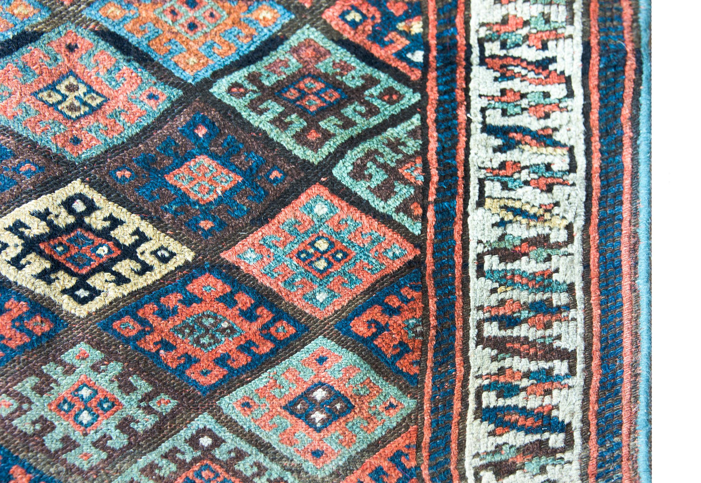 Early 20th Century Kurdish Jaffe Rug For Sale