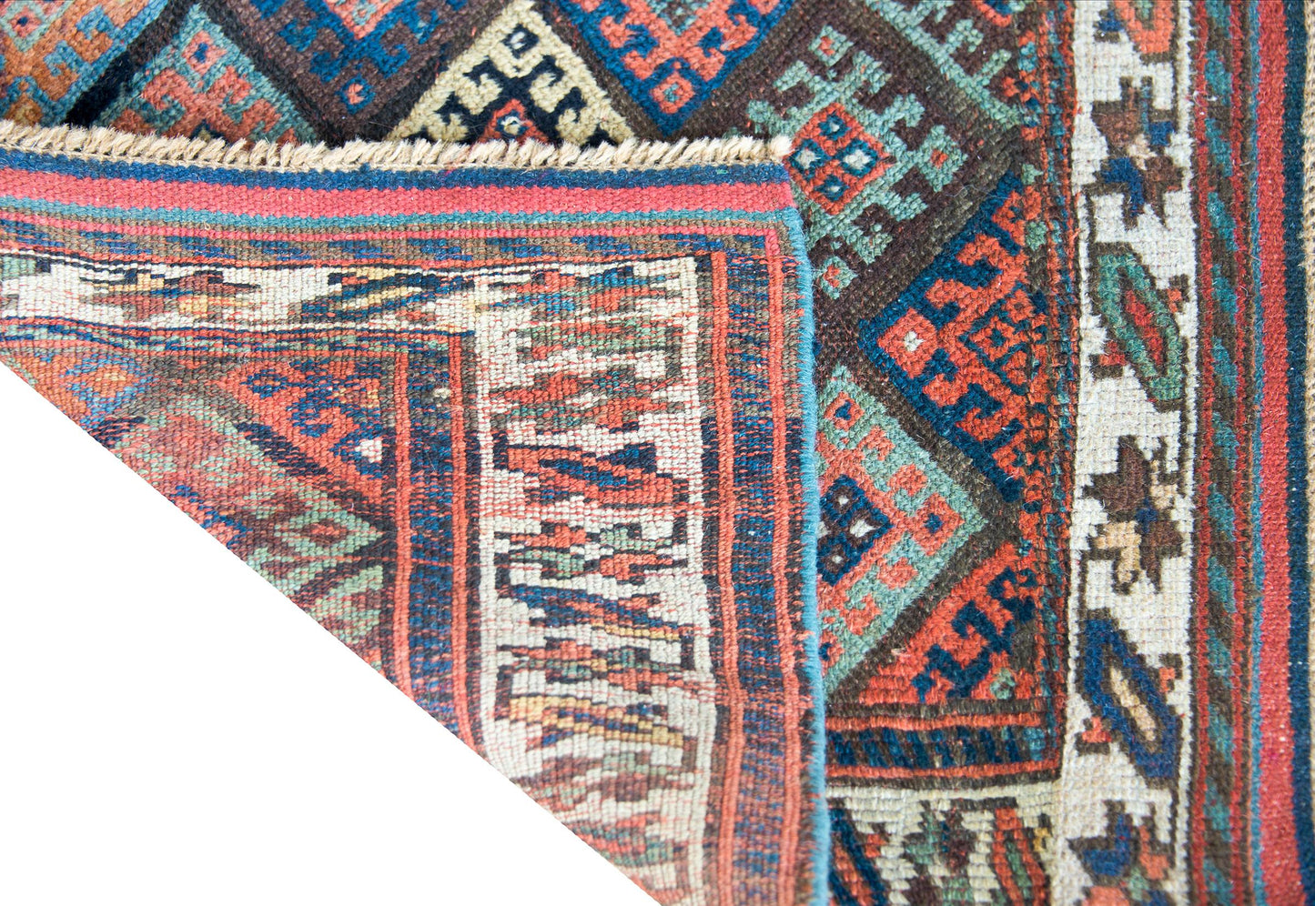Early 20th Century Kurdish Jaffe Rug For Sale