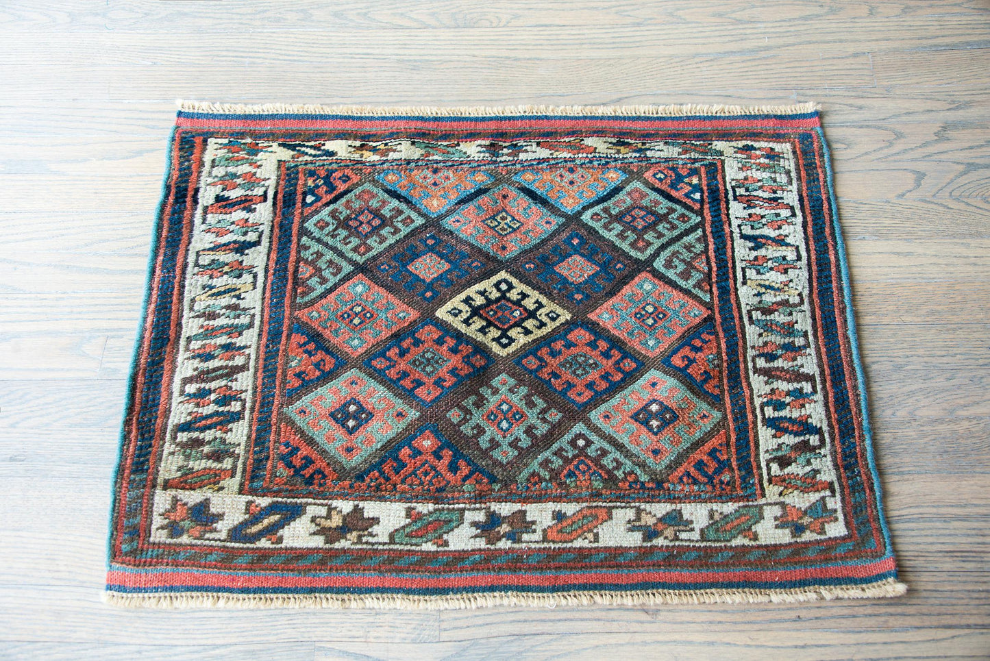 Early 20th Century Kurdish Jaffe Rug For Sale