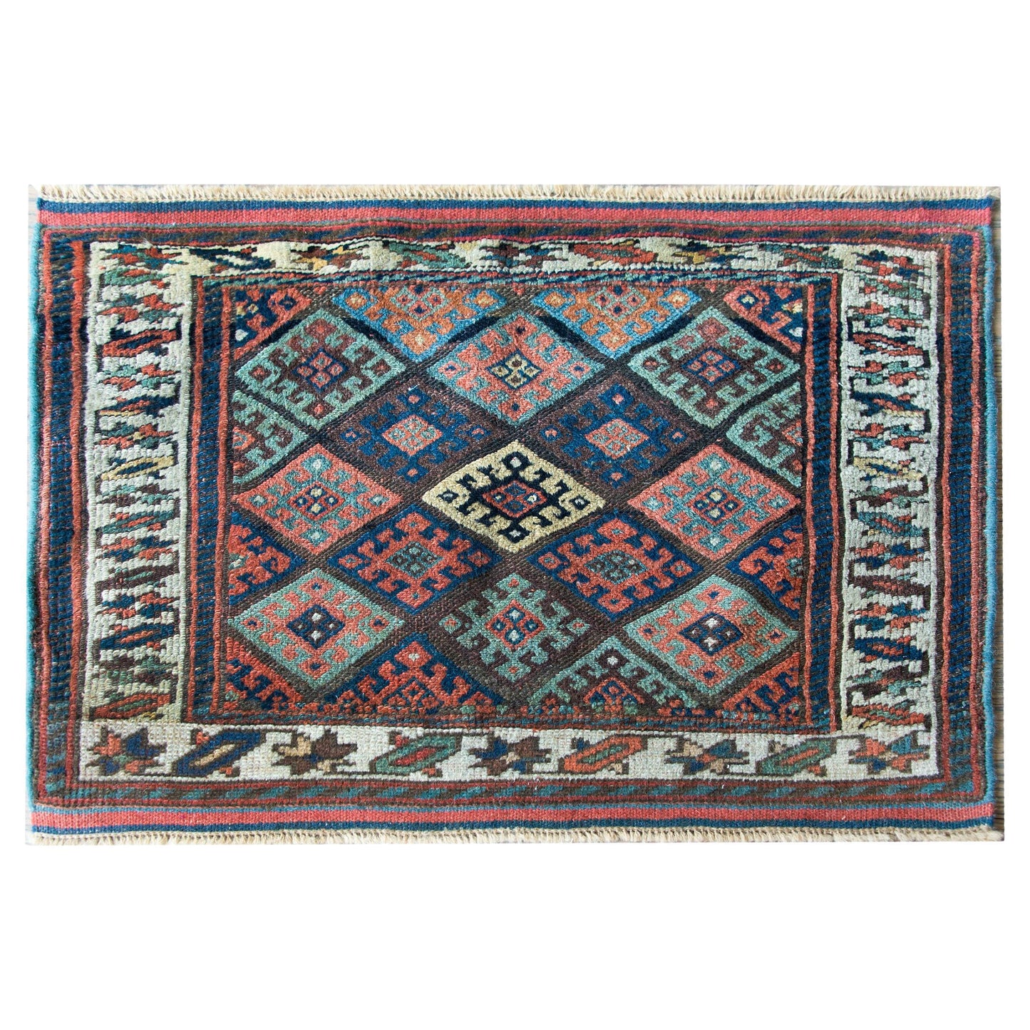 Early 20th Century Kurdish Jaffe Rug For Sale