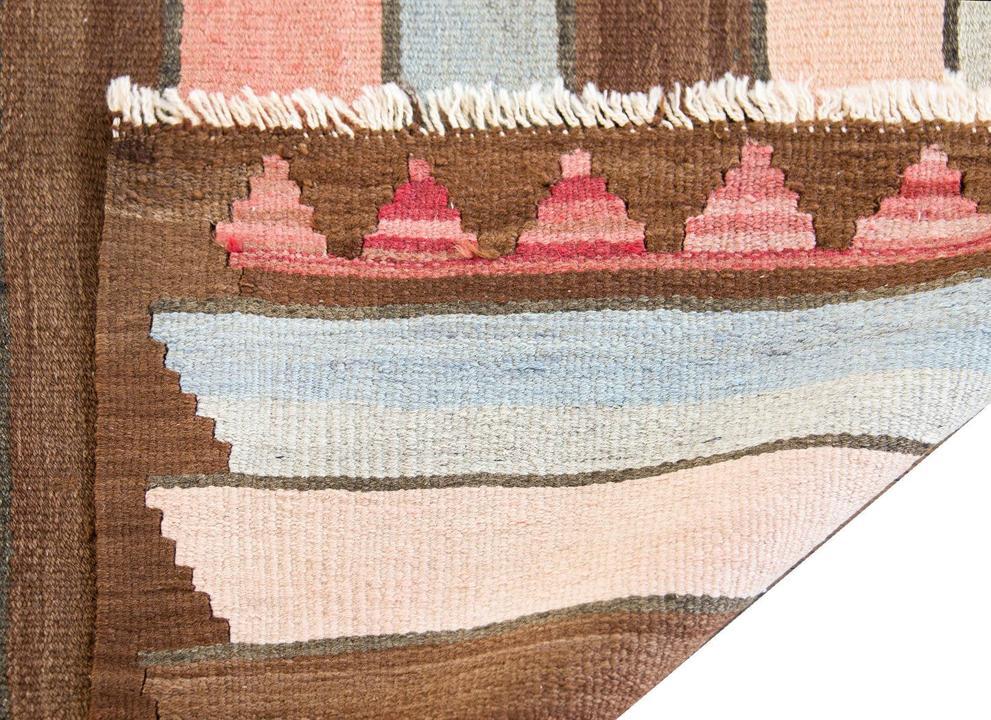 Vintage Persian Zarand Kilim Rug For Sale